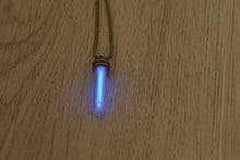 Load image into Gallery viewer, Steampunk Tritium Pendant Vial Glow Necklace