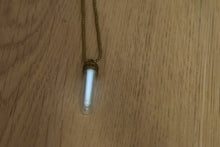 Load image into Gallery viewer, Steampunk Tritium Pendant Vial Glow Necklace